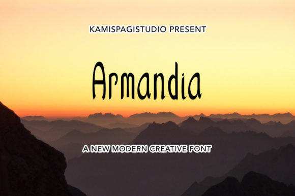 Armandia: A Charming Display Font for Digital Branding