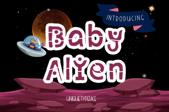 Baby Alien: A Playful Display Font for Authentic Branding