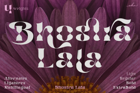 Bhostra Lala: A Whimsical Display Font That Cuts Through the Feed