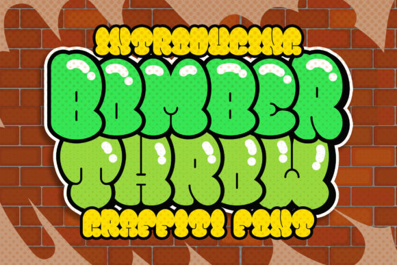 Bomber Throw: A Playful Display Font for Handmade Labels & Printables