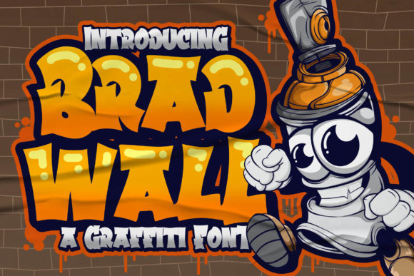 Bradwall: A Graffiti-Styled Display Font That Pops on the Web