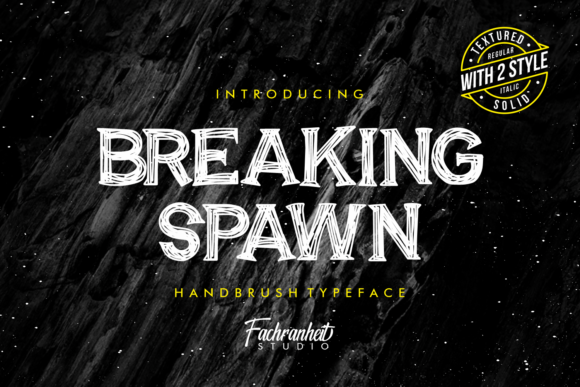 Breaking Spawn: A Bold Display Font That Demands Attention