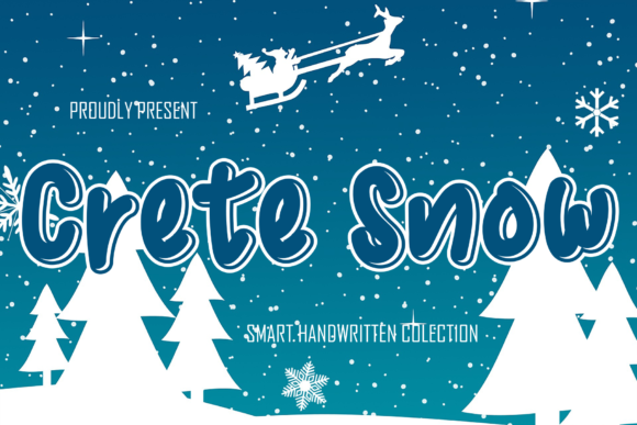 Crete Snow Font: Sweet, Friendly & Perfect for Handmade Labels & Printables