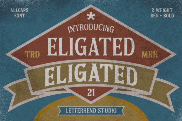 Eligated: A Bold Vintage Display Font for Editorial Impact