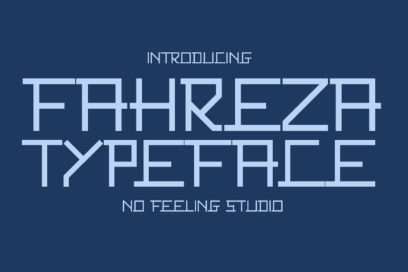 Fahreza: A Display Font That Makes Handmade Details Shine
