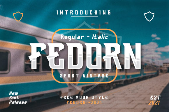 Fedorn: A Bold Vintage Display Font That Elevates Real Branding