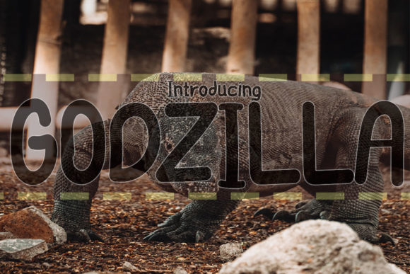 Godzilla: A Display Font with Bite