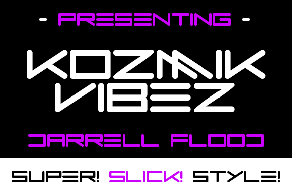 Kozmik Vibez: A Bold Display Font for Digital Impact