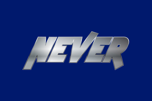 Never: A Bold Display Font for Digital Brand Impact