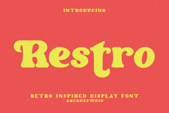 Restro: A Bold Retro Display Font for Digital Branding