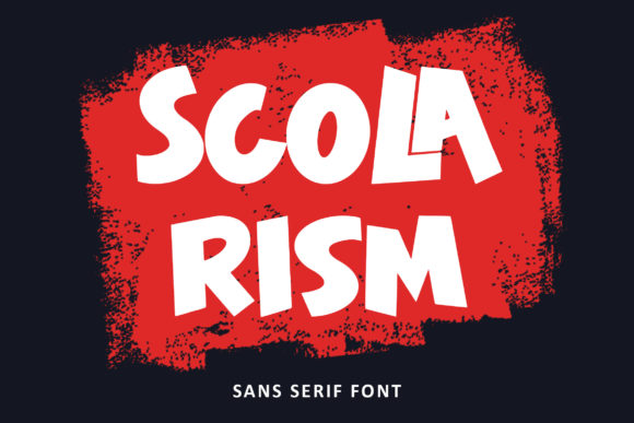 Scolarism: A Bold Display Font for Editorial Impact