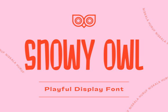 Snowy Owl: A Joyful Display Font for Handmade Creators