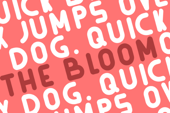 The Bloom Display Font for Small Business Branding