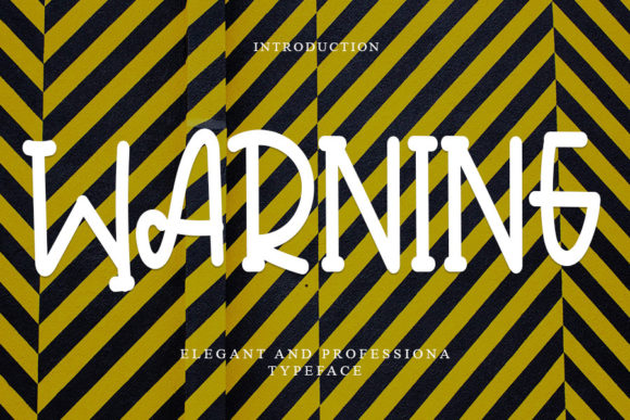 Warning: A Clean Display Font That Elevates Real Business Branding