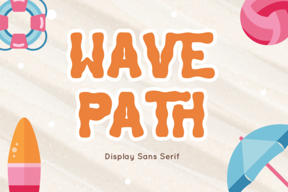 Wave Path: A Bold Display Font That Cuts Through the Feed