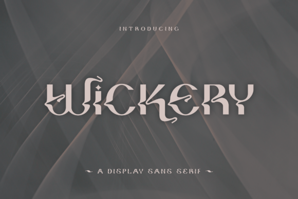 Wickery: A Display Font That Elevates Editorial Design