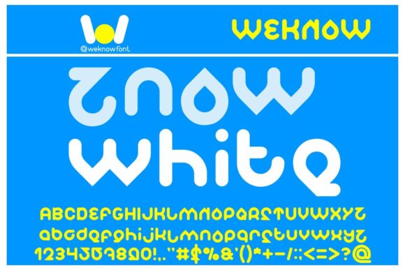 Znow White: A Bold Display Font for Handmade Creators